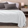 imageBare Home Faux Shearling Blanket  FullQueen Size  Blanket for Bed Sofa Couch Camping Travel and Gifts  Warm ampamp Lightweight  Fluffy ampamp Soft FullQueen Cable Grey01  Solid White