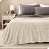 imageBare Home Faux Shearling Blanket  FullQueen Size  Blanket for Bed Sofa Couch Camping Travel and Gifts  Warm ampamp Lightweight  Fluffy ampamp Soft FullQueen Cable Grey14  Cable Oyster