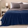 imageBare Home Faux Shearling Blanket  FullQueen Size  Blanket for Bed Sofa Couch Camping Travel and Gifts  Warm ampamp Lightweight  Fluffy ampamp Soft FullQueen Cable Grey13  Cable Dark Blue