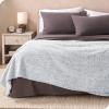 imageBare Home Faux Shearling Blanket  FullQueen Size  Blanket for Bed Sofa Couch Camping Travel and Gifts  Warm ampamp Lightweight  Fluffy ampamp Soft FullQueen Cable Grey08  Tipped Dusty Blue