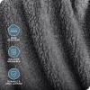 imageBare Home Faux Shearling Blanket  FullQueen Size  Blanket for Bed Sofa Couch Camping Travel and Gifts  Warm ampamp Lightweight  Fluffy ampamp Soft FullQueen Cable Grey03  Solid Grey