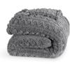 imageBare Home Faux Shearling Blanket  FullQueen Size  Blanket for Bed Sofa Couch Camping Travel and Gifts  Warm ampamp Lightweight  Fluffy ampamp Soft FullQueen Cable Grey11  Cable Grey