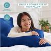 imageBare Home 100 Mulberry Silk Pillowcase for Hair and Skin  Ultra Premium 6A Grade 19 Momme Silk Pillow Case  Envelope Enclosure  Breathable Cooling Pillow Cover Queen Champagne13  Dark Blue