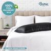 imageBare Home 100 Mulberry Silk Pillowcase for Hair and Skin  Ultra Premium 6A Grade 19 Momme Silk Pillow Case  Envelope Enclosure  Breathable Cooling Pillow Cover Queen Champagne02  Black