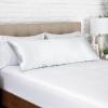 imageBare Home 100 Mulberry Silk Pillowcase for Hair and Skin  Ultra Premium 6A Grade 19 Momme Silk Pillow Case  Envelope Enclosure  Breathable Cooling Pillow Cover Queen Champagne01  White