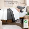 imageBare Home Apartment Ready Organic Cotton Percale Duvet Bundle  Twin XL  7 Pieces Including Duvet Cover Set with Insert Sheet Set ampamp Mattress Pad  Lightweight ampamp Breathable  Twin XL Grey02  Grey