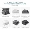 imageBare Home Dorm Ready  Twin XL  BedinABag 11 Piece Comforter ampamp Sheet Set ampamp Blanket ampamp Mattress Pad  UltraSoft 1800 Premium  Bedding Set Twin XL GreyHeather Pewter Cationic02  GreyHeather Pewter Cationic