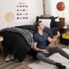 imageBare Home Dorm Ready  Twin XL  BedinABag 11 Piece Comforter ampamp Sheet Set ampamp Blanket ampamp Mattress Pad  UltraSoft 1800 Premium  Bedding Set Twin XL GreyHeather Pewter Cationic01  BlackHeather Charcoal Cationic