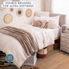 imageBare Home Dorm Ready  Twin XL  BedinABag 11 Piece Comforter ampamp Sheet Set ampamp Blanket ampamp Mattress Pad  UltraSoft 1800 Premium  Bedding Set Twin XL GreyHeather Pewter Cationic03  CreamHeather Pebble Cationic