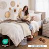 imageBare Home Dorm Ready  Twin XL  BedinABag 11 Piece Comforter ampamp Sheet Set ampamp Blanket ampamp Mattress Pad  UltraSoft 1800 Premium  Bedding Set Twin XL GreyHeather Pewter Cationic03  CreamHeather Pebble Cationic