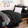 imageBare Home Dorm Ready  Twin XL  BedinABag 11 Piece Comforter ampamp Sheet Set ampamp Blanket ampamp Mattress Pad  UltraSoft 1800 Premium  Bedding Set Twin XL GreyHeather Pewter Cationic01  BlackHeather Charcoal Cationic