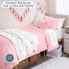 imageBare Home Dorm Ready  Twin XL  BedinABag 11 Piece Comforter ampamp Sheet Set ampamp Blanket ampamp Mattress Pad  UltraSoft 1800 Premium  Bedding Set Twin XL GreyHeather Pewter Cationic05  Light PinkWhite