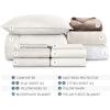 imageBare Home Dorm Ready  Twin XL  BedinABag 11 Piece Comforter ampamp Sheet Set ampamp Blanket ampamp Mattress Pad  UltraSoft 1800 Premium  Bedding Set Twin XL GreyHeather Pewter Cationic03  CreamHeather Pebble Cationic