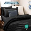 imageBare Home Ultimate Bed in A Bag  Twin XL  9 Piece  Comforter ampamp Sheet Set Fleece Blanket Mattress Pad Pillow Protector  UltraSoft 1800 Microfiber Bedding Set Twin XL Dark BlueDark Blue01  BlackBlack