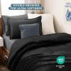 imageBare Home Ultimate Bed in A Bag  Twin XL  9 Piece  Comforter ampamp Sheet Set Fleece Blanket Mattress Pad Pillow Protector  UltraSoft 1800 Microfiber Bedding Set Twin XL Dark BlueDark Blue02  BlackGrey
