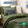 imageBare Home Ultimate Bed in A Bag  Twin XL  9 Piece  Comforter ampamp Sheet Set Fleece Blanket Mattress Pad Pillow Protector  UltraSoft 1800 Microfiber Bedding Set Twin XL Dark BlueDark Blue12  CypressCypress