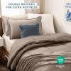 imageBare Home Ultimate Bed in A Bag  Twin XL  9 Piece  Comforter ampamp Sheet Set Fleece Blanket Mattress Pad Pillow Protector  UltraSoft 1800 Microfiber Bedding Set Twin XL Dark BlueDark Blue08  TaupeSand