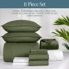 imageBare Home Ultimate Bed in A Bag  Twin XL  9 Piece  Comforter ampamp Sheet Set Fleece Blanket Mattress Pad Pillow Protector  UltraSoft 1800 Microfiber Bedding Set Twin XL Dark BlueDark Blue12  CypressCypress