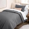 imageBare Home Apartment Ready Organic Cotton Percale Duvet Bundle  Twin XL  7 Pieces Including Duvet Cover Set with Insert Sheet Set ampamp Mattress Pad  Lightweight ampamp Breathable  Twin XL Grey02  Grey