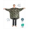 imageBare Home Long Length Microplush Wearable Blanket with Side Pockets  Soft and Plush  Warm and Cozy  Adult ampamp Kid Sizes Kids Light PinkCamo Green