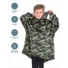 imageBare Home Long Length Microplush Wearable Blanket with Side Pockets  Soft and Plush  Warm and Cozy  Adult ampamp Kid Sizes Kids Light PinkCamo Green