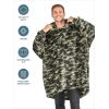 imageBare Home Long Length Microplush Wearable Blanket with Side Pockets  Soft and Plush  Warm and Cozy  Adult ampamp Kid Sizes Kids Light PinkCamo Green