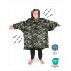 imageBare Home Long Length Microplush Wearable Blanket with Side Pockets  Soft and Plush  Warm and Cozy  Adult ampamp Kid Sizes Kids Light PinkCamo Green