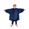 imageBare Home Long Length Microplush Wearable Blanket with Side Pockets  Soft and Plush  Warm and Cozy  Adult ampamp Kid Sizes Kids Light PinkDark Blue