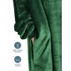 imageBare Home Long Length Microplush Wearable Blanket with Side Pockets  Soft and Plush  Warm and Cozy  Adult ampamp Kid Sizes Kids Light PinkForest Green