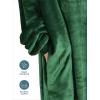 imageBare Home Long Length Microplush Wearable Blanket with Side Pockets  Soft and Plush  Warm and Cozy  Adult ampamp Kid Sizes Kids Light PinkForest Green