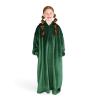 imageBare Home Long Length Microplush Wearable Blanket with Side Pockets  Soft and Plush  Warm and Cozy  Adult ampamp Kid Sizes Kids Light PinkForest Green