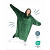 imageBare Home Long Length Microplush Wearable Blanket with Side Pockets  Soft and Plush  Warm and Cozy  Adult ampamp Kid Sizes Kids Light PinkForest Green