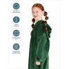 imageBare Home Long Length Microplush Wearable Blanket with Side Pockets  Soft and Plush  Warm and Cozy  Adult ampamp Kid Sizes Kids Light PinkForest Green