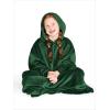 imageBare Home Long Length Microplush Wearable Blanket with Side Pockets  Soft and Plush  Warm and Cozy  Adult ampamp Kid Sizes Kids Light PinkForest Green