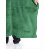imageBare Home Long Length Microplush Wearable Blanket with Side Pockets  Soft and Plush  Warm and Cozy  Adult ampamp Kid Sizes Kids Light PinkForest Green