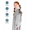 imageBare Home Long Length Microplush Wearable Blanket with Side Pockets  Soft and Plush  Warm and Cozy  Adult ampamp Kid Sizes Kids Light PinkLight Grey