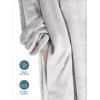 imageBare Home Long Length Microplush Wearable Blanket with Side Pockets  Soft and Plush  Warm and Cozy  Adult ampamp Kid Sizes Kids Light PinkLight Grey