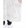 imageBare Home Long Length Microplush Wearable Blanket with Side Pockets  Soft and Plush  Warm and Cozy  Adult ampamp Kid Sizes Kids Light PinkLight Grey