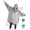 imageBare Home Long Length Microplush Wearable Blanket with Side Pockets  Soft and Plush  Warm and Cozy  Adult ampamp Kid Sizes Kids Light PinkLight Grey