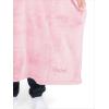 imageBare Home Long Length Microplush Wearable Blanket with Side Pockets  Soft and Plush  Warm and Cozy  Adult ampamp Kid Sizes Kids Light PinkLight Pink