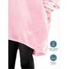 imageBare Home Long Length Microplush Wearable Blanket with Side Pockets  Soft and Plush  Warm and Cozy  Adult ampamp Kid Sizes Kids Light PinkLight Pink