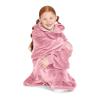 imageBare Home Long Length Microplush Wearable Blanket with Side Pockets  Soft and Plush  Warm and Cozy  Adult ampamp Kid Sizes Kids Light PinkLight Pink