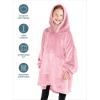 imageBare Home Long Length Microplush Wearable Blanket with Side Pockets  Soft and Plush  Warm and Cozy  Adult ampamp Kid Sizes Kids Light PinkLight Pink