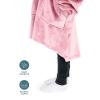 imageBare Home Long Length Microplush Wearable Blanket with Side Pockets  Soft and Plush  Warm and Cozy  Adult ampamp Kid Sizes Kids Light PinkLight Pink