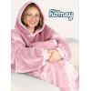 imageBare Home Long Length Microplush Wearable Blanket with Side Pockets  Soft and Plush  Warm and Cozy  Adult ampamp Kid Sizes Kids Light PinkLight Pink
