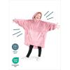 imageBare Home Long Length Microplush Wearable Blanket with Side Pockets  Soft and Plush  Warm and Cozy  Adult ampamp Kid Sizes Kids Light PinkLight Pink