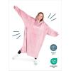 imageBare Home Long Length Microplush Wearable Blanket with Side Pockets  Soft and Plush  Warm and Cozy  Adult ampamp Kid Sizes Kids Light PinkLight Pink