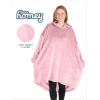 imageBare Home Long Length Microplush Wearable Blanket with Side Pockets  Soft and Plush  Warm and Cozy  Adult ampamp Kid Sizes Kids Light PinkLight Pink