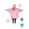 imageBare Home Long Length Microplush Wearable Blanket with Side Pockets  Soft and Plush  Warm and Cozy  Adult ampamp Kid Sizes Kids Light PinkLight Pink