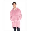 imageBare Home Long Length Microplush Wearable Blanket with Side Pockets  Soft and Plush  Warm and Cozy  Adult ampamp Kid Sizes Kids Light PinkLight Pink